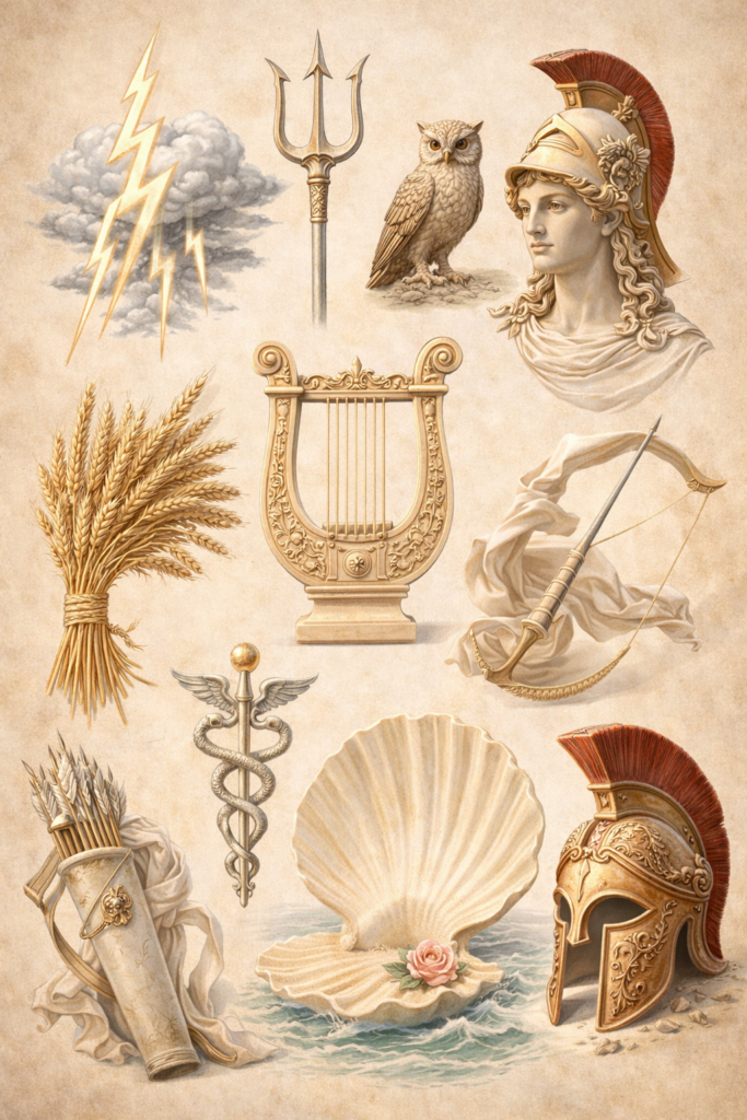 bogowie greccy i ich atrybuty